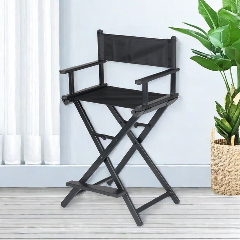 Home Bar And Counter - Solid Wood Director Chair Canvas Folding