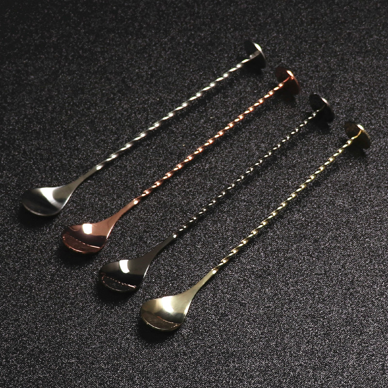 Bar Spoon Twisted - Stainless Steel Cocktail Bar Spiral Pattern