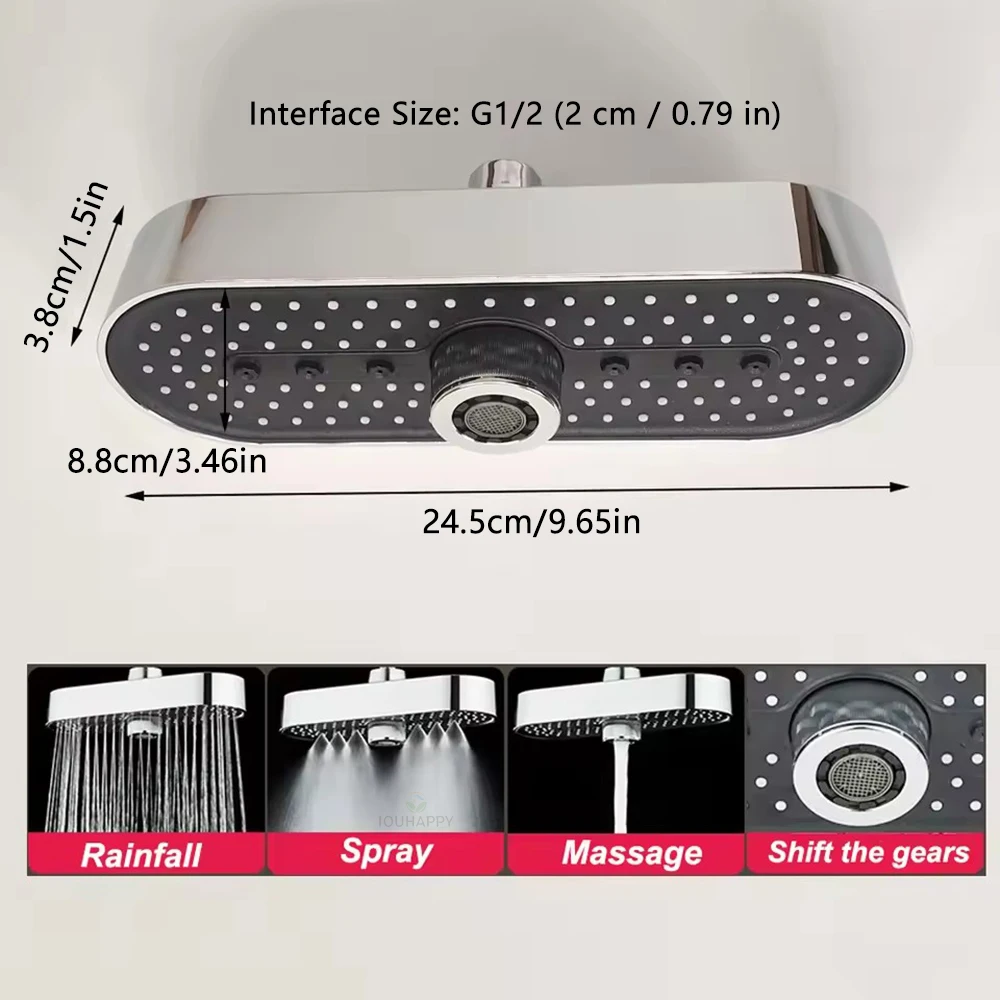 Overhead Shower Head, 3‑Functi - đánh giá và giá Home Bar Accessories