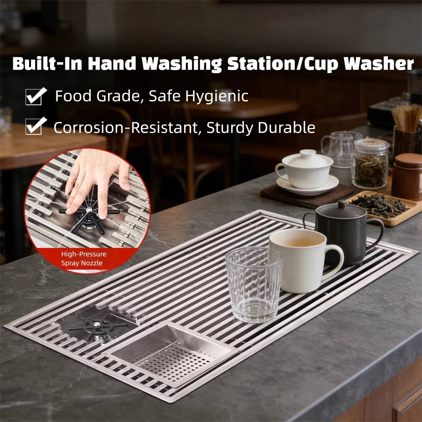 Modern Inset Tea Tray With Dra - đánh giá và giá Home Bar Setup