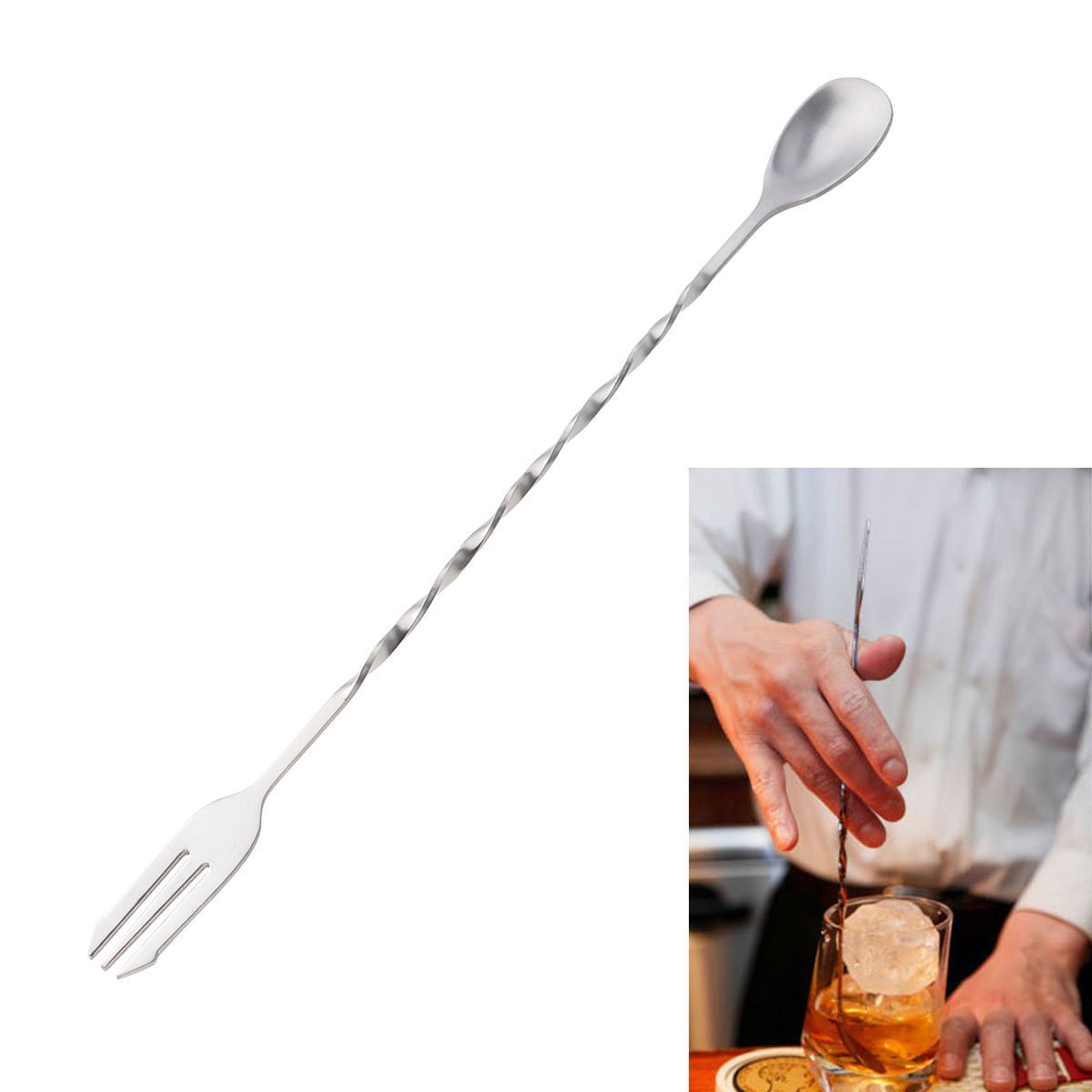 304 Stainless Steel Twisted Sp - đánh giá và giá Bar Spoon Twisted
