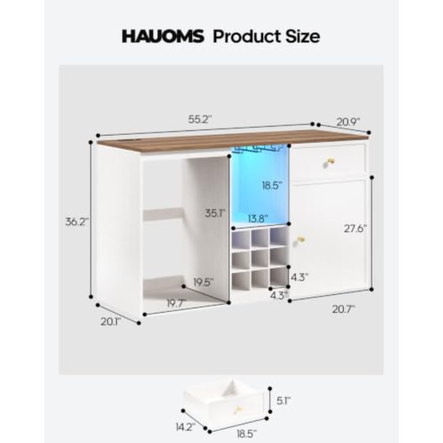 Coffee Bar Cabinet with Fridge - đánh giá và giá Home Bar And Fridge