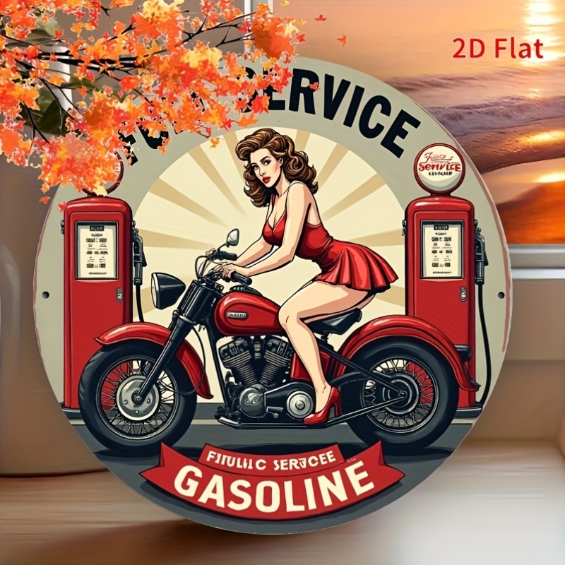 Round Metal Tin Sign Wall Deco - đánh giá và giá Home Bar Signs