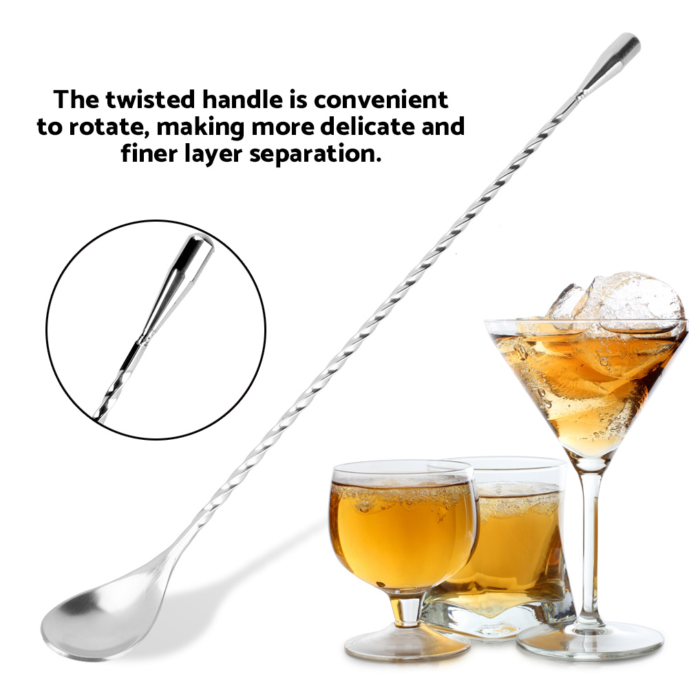 Stainless Steel Bar Spoon Long - đánh giá và giá Bar Spoon Twisted
