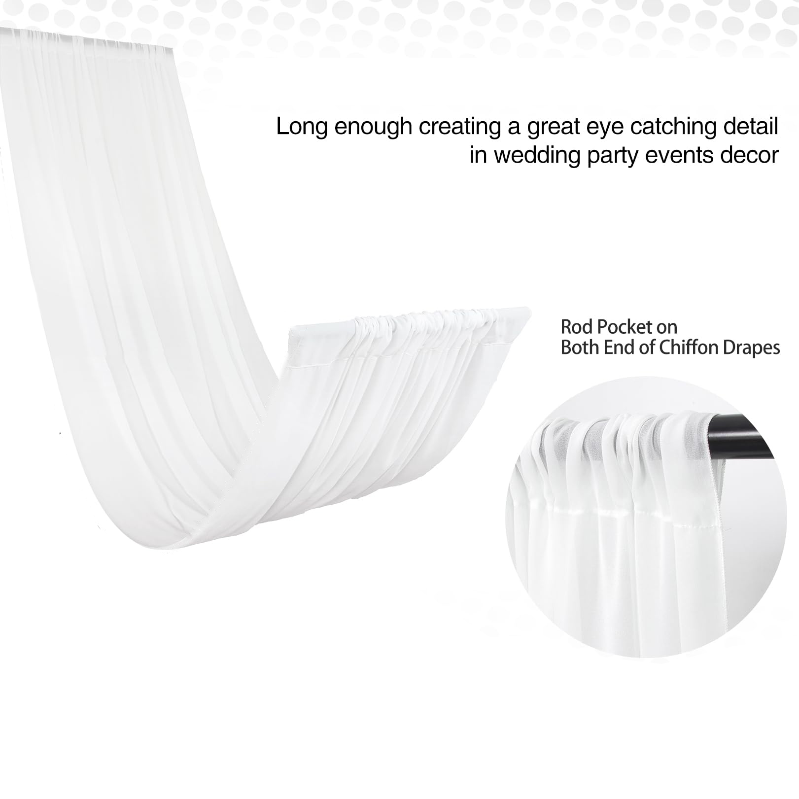 Wedding Arch Ceiling Drape Roo - đánh giá và giá Home Bargains