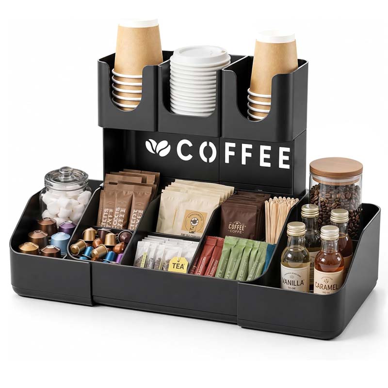 2 Tier Coffee Station Organize - đánh giá và giá Home Bar Setup
