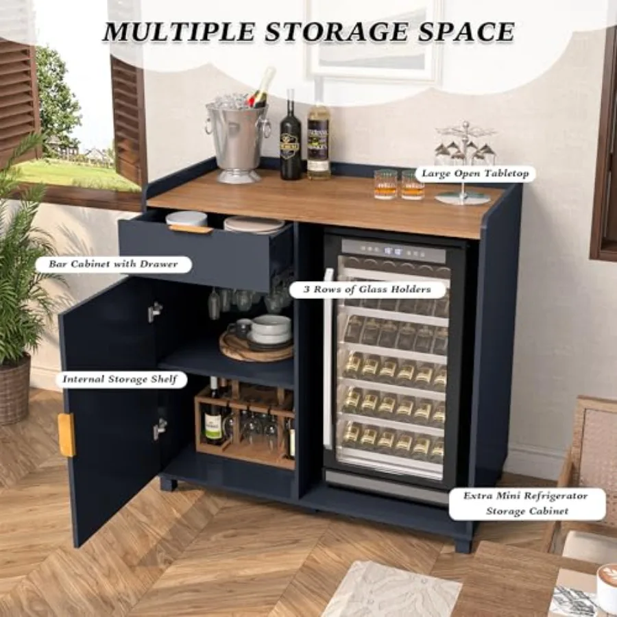 Bar cabinet with fridge space  - đánh giá và giá Home Bar And Fridge