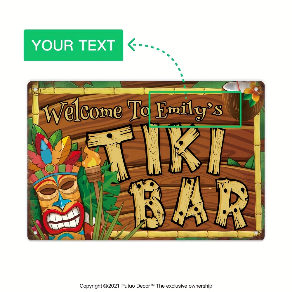 Custom  Decor Tiki Bar Sign, P - đánh giá và giá Home Bar Accessories