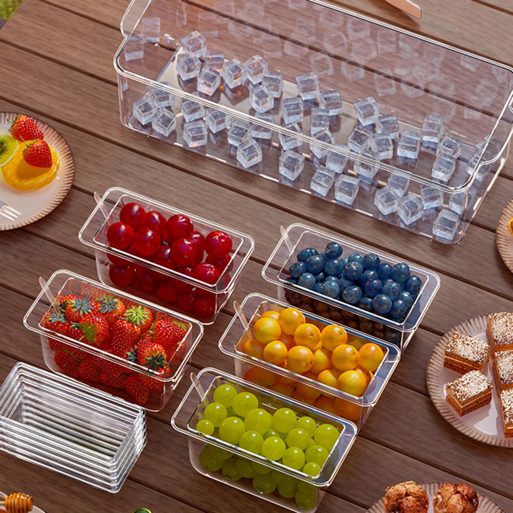 Taco Bar Serving Set for Party - đánh giá và giá Garnish Tray Set