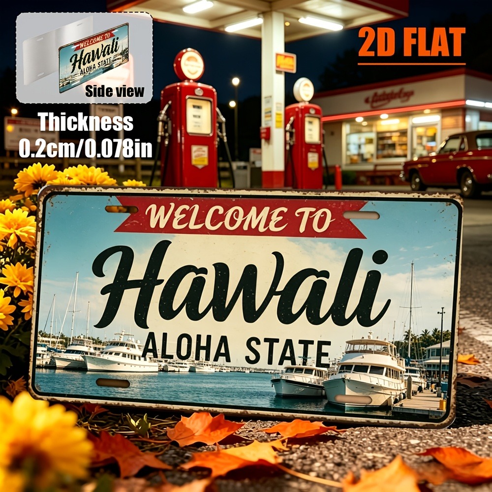 Customizable 1pc 2D Flat Hawai - đánh giá và giá Home Bar Signs