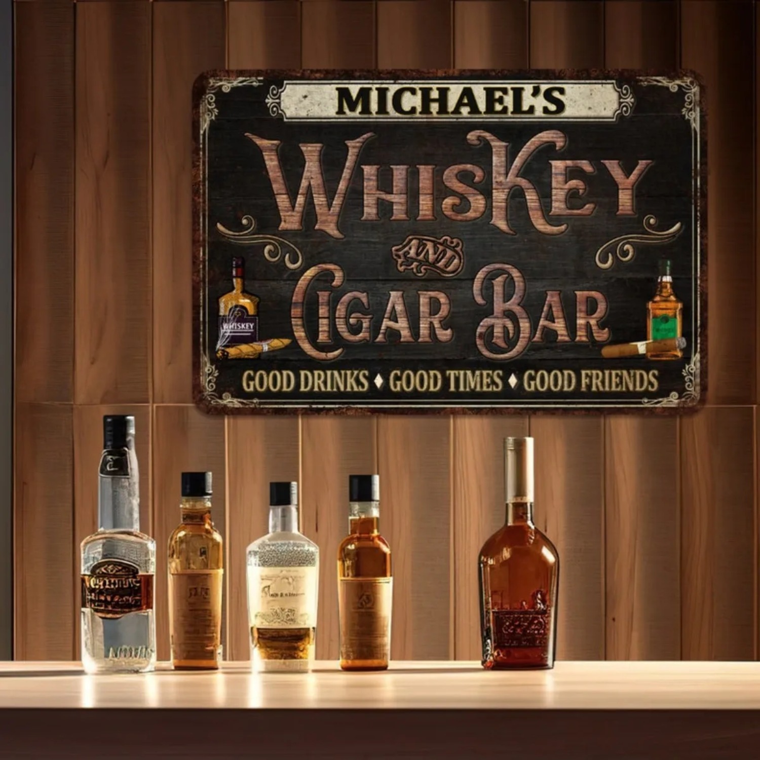 Custom Personalized Vintage Wh - đánh giá và giá Home Bar Signs
