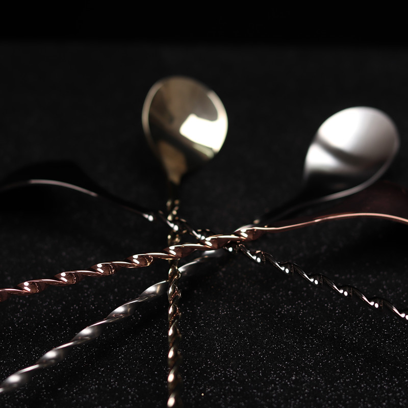 Stainless Steel Cocktail Bar S - đánh giá và giá Bar Spoon Twisted