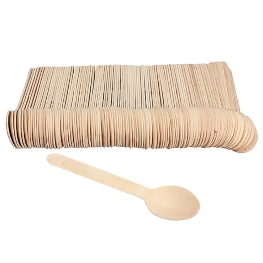 100Pcs Disposable Wooden Spoon - đánh giá và giá Ice Pick Pick